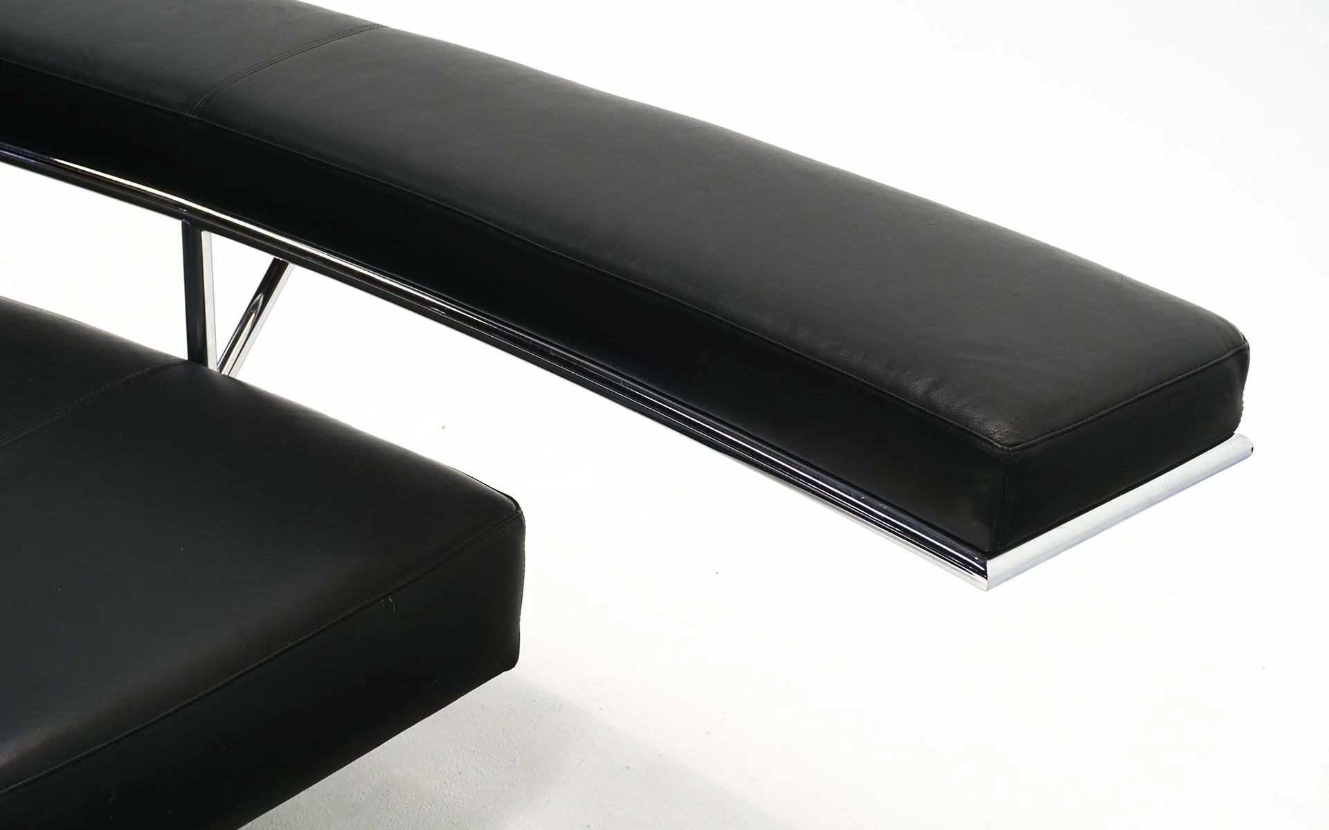 Eileen Gray Monte Carlo Sofa for ClassiCon, Black Leather and